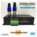 DMX 512 Controller Decoder 4 x 4A | LED RGB & RGBW Controller